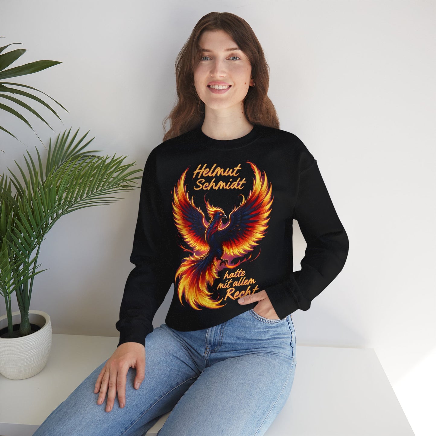 Unisex Heavy Blend™ Rundhals-Sweatshirt - Helmut Schmidt | Hatte Recht