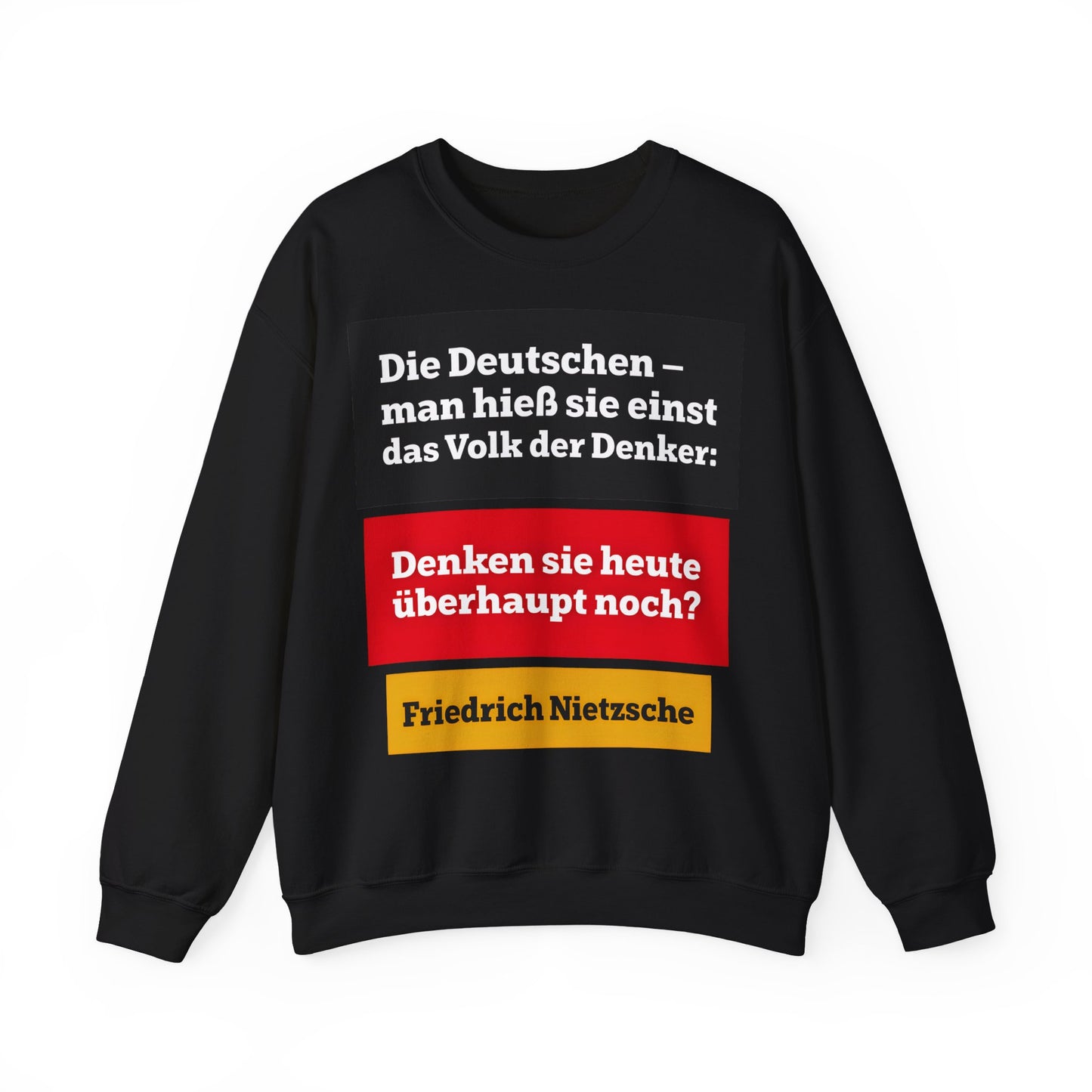 Unisex Heavy Blend™ Rundhals-Sweatshirt - Friedrich Nietzsche | Denken sie überhaupt noch?