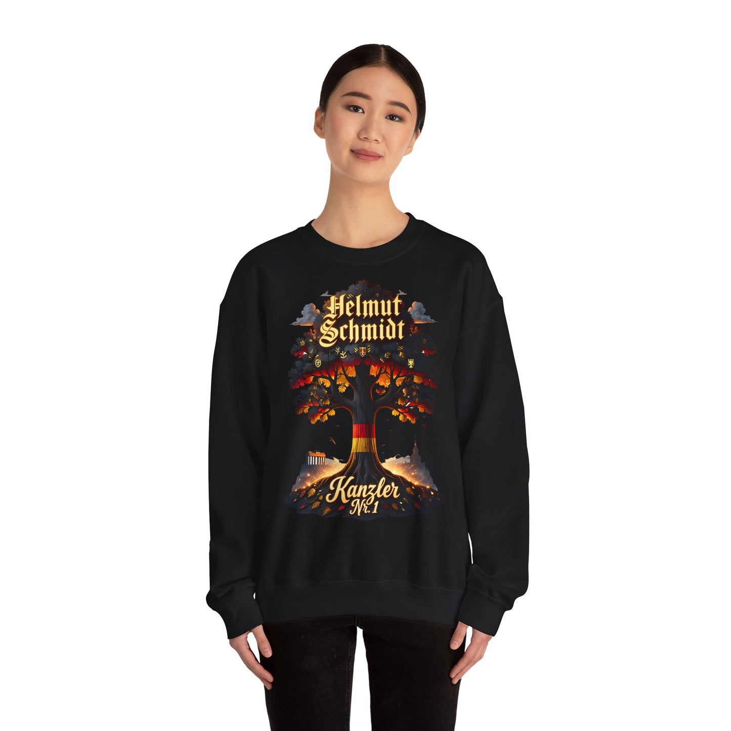 Unisex Heavy Blend™ Rundhals-Sweatshirt - Helmut Schmidt | Kanzler Nr. 1