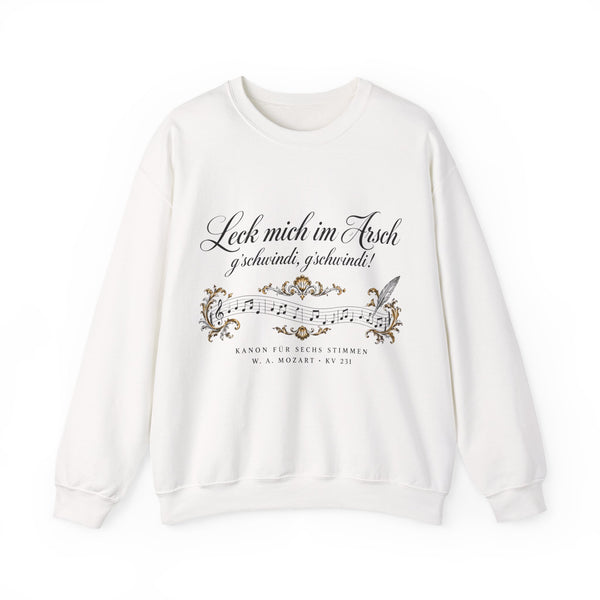 Unisex Heavy Blend™ Rundhals-Sweatshirt - Wolfgang Amadeus Mozart | Leck mich im Arsch