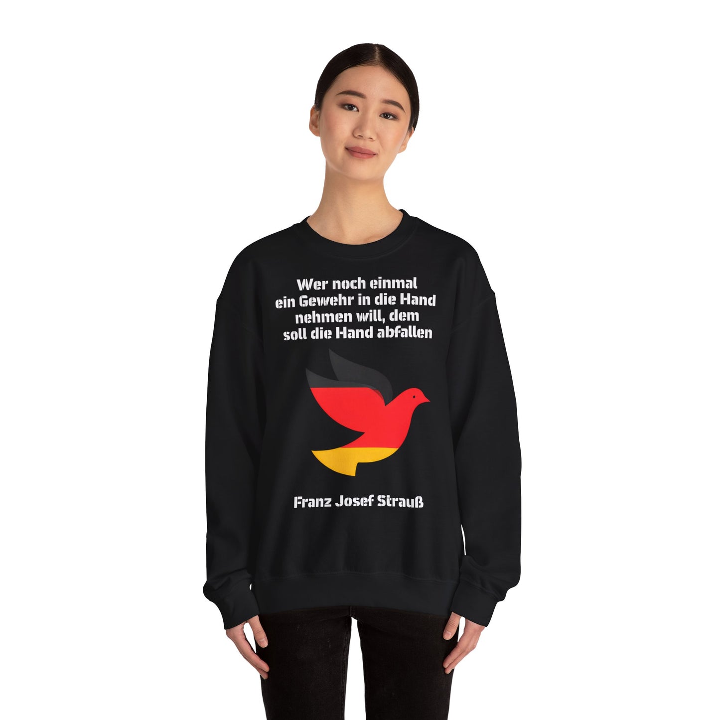 Unisex Heavy Blend™ Rundhals-Sweatshirt - Franz Josef Strauß | Gewehr