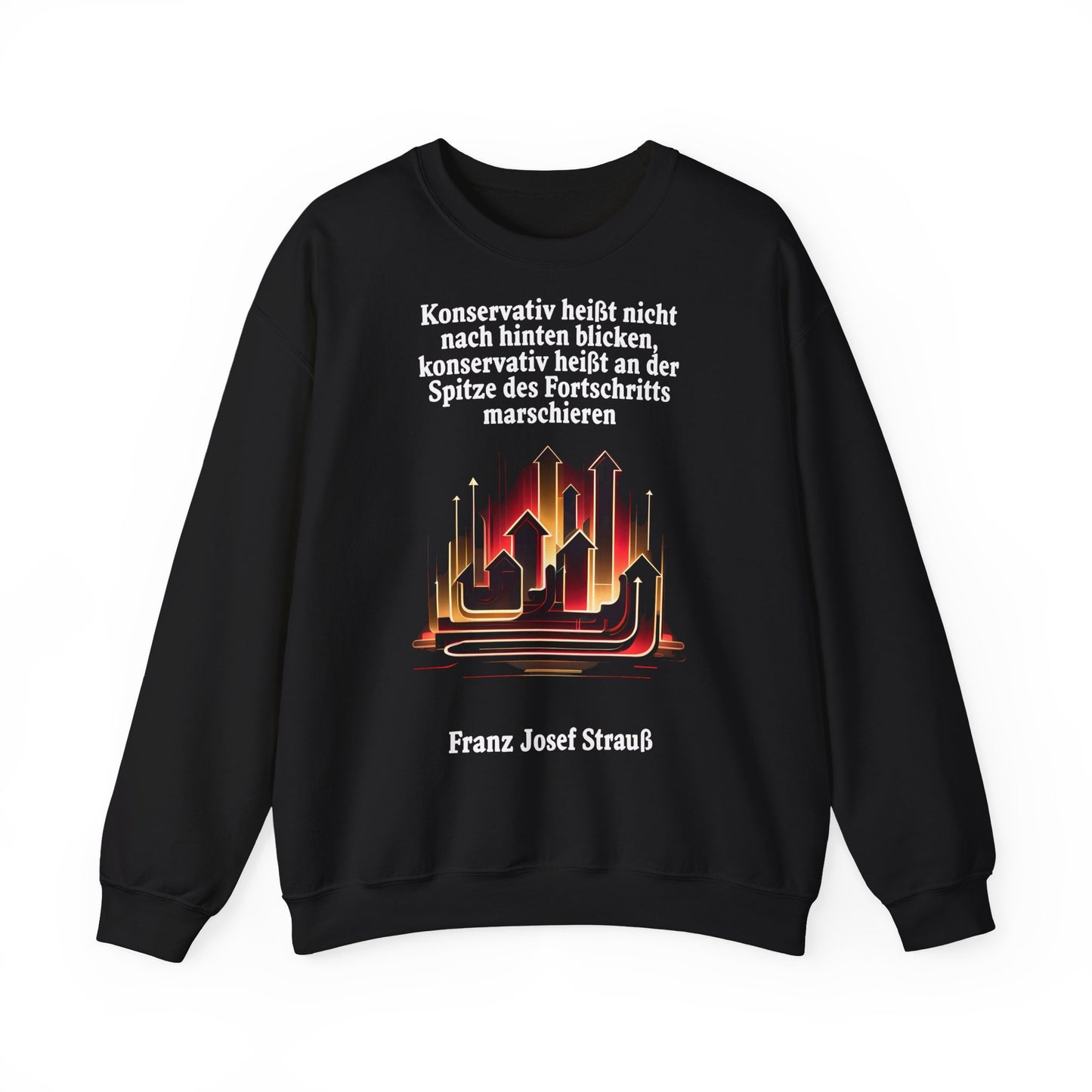 Unisex Heavy Blend™ Rundhals-Sweatshirt - Franz Josef Strauß | Spitze des Fortschritts