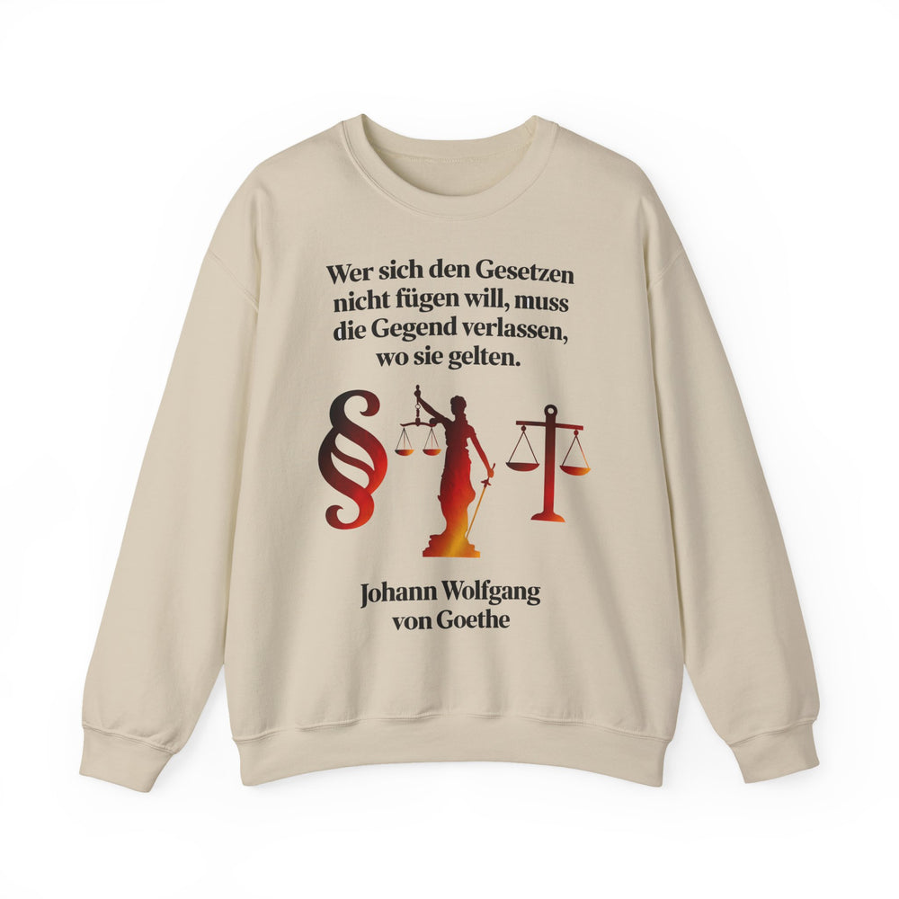 Unisex Heavy Blend™ Rundhals-Sweatshirt - Johann Wolfgang von Goethe | Gesetze