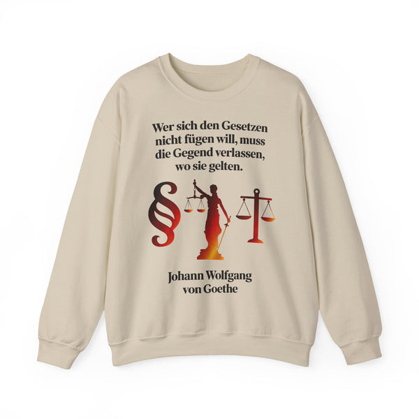 Unisex Heavy Blend™ Rundhals-Sweatshirt - Johann Wolfgang von Goethe | Gesetze