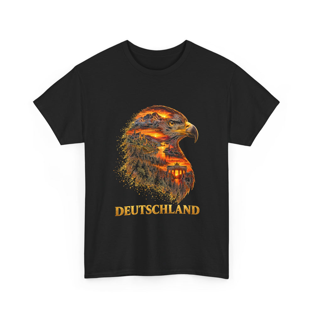 Unisex-T-Shirt aus Baumwolle - Deutscher Adler | Wahrzeichen