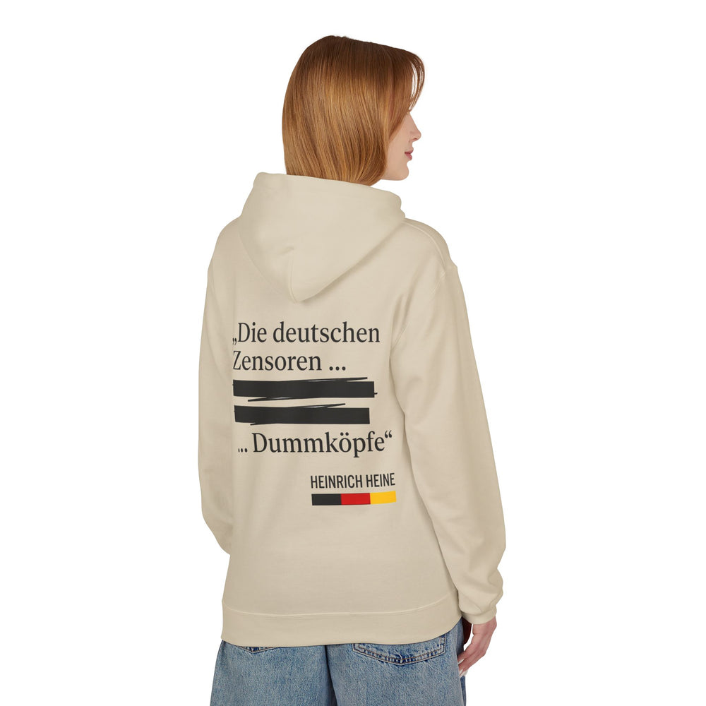 Hoodie Sweatshirt | Heinrich Heine - Die Deutschen Zensoren