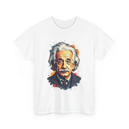Unisex-T-Shirt aus Baumwolle - Albert Einstein