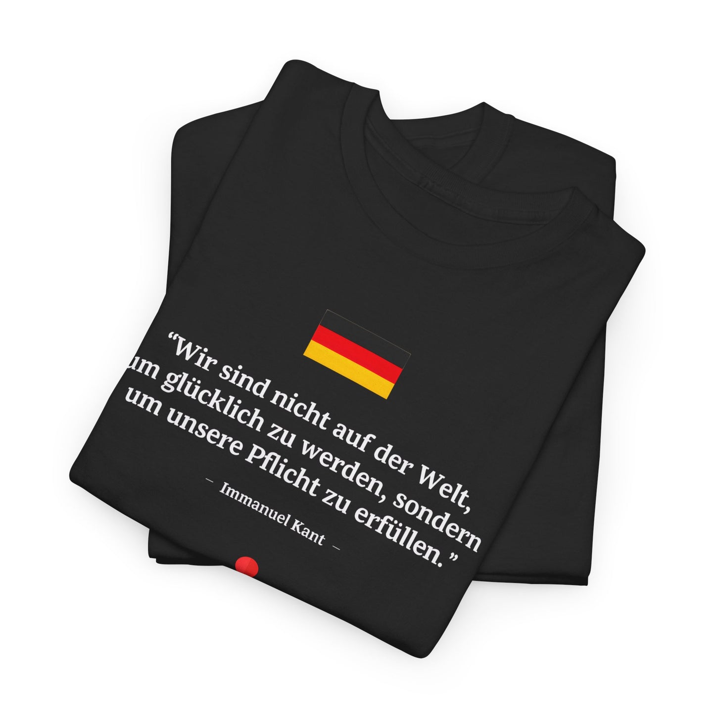 Unisex-T-Shirt aus Baumwolle - Immanuel Kant | Pflicht