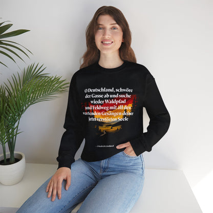 Unisex Heavy Blend™ Rundhals-Sweatshirt - Friedrich Lienhard | O Deutschland, schwöre der Gasse ab