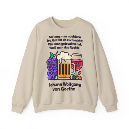 Unisex Heavy Blend™ Rundhals-Sweatshirt - Johann Wolfgang von Goethe | Trinkspruch