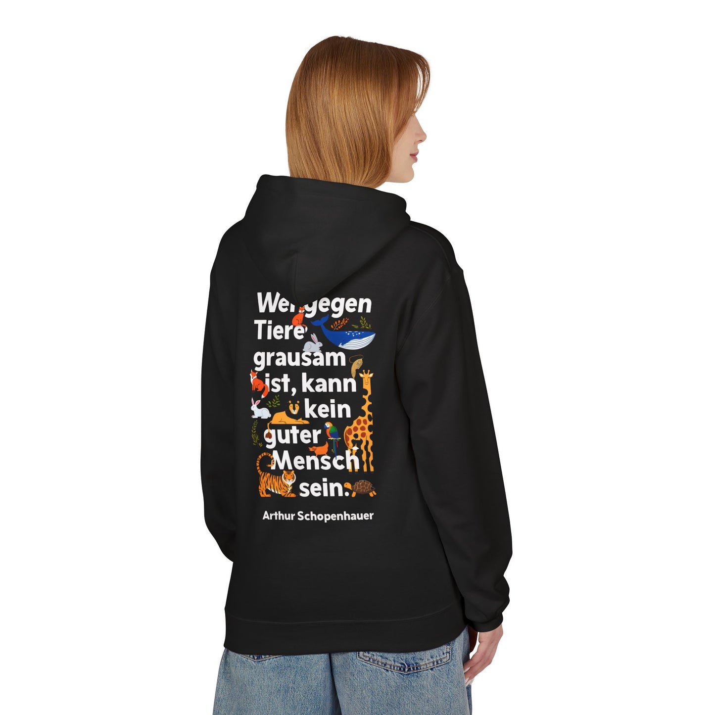 Hoodie Sweatshirt | Arthur Schopenhauer - Kein guter Mensch