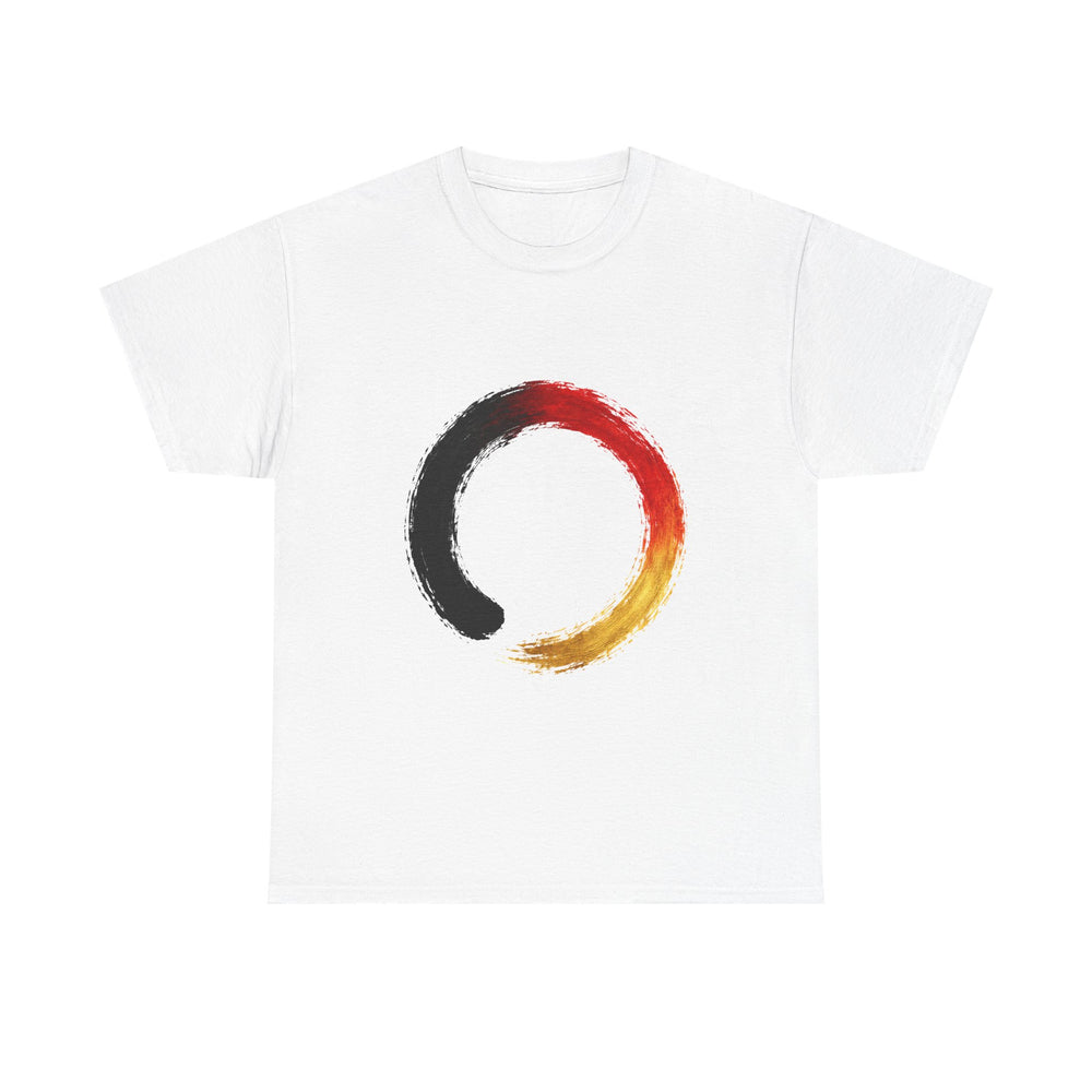 Unisex-T-Shirt aus Baumwolle - Deutschlandflagge | Kreis