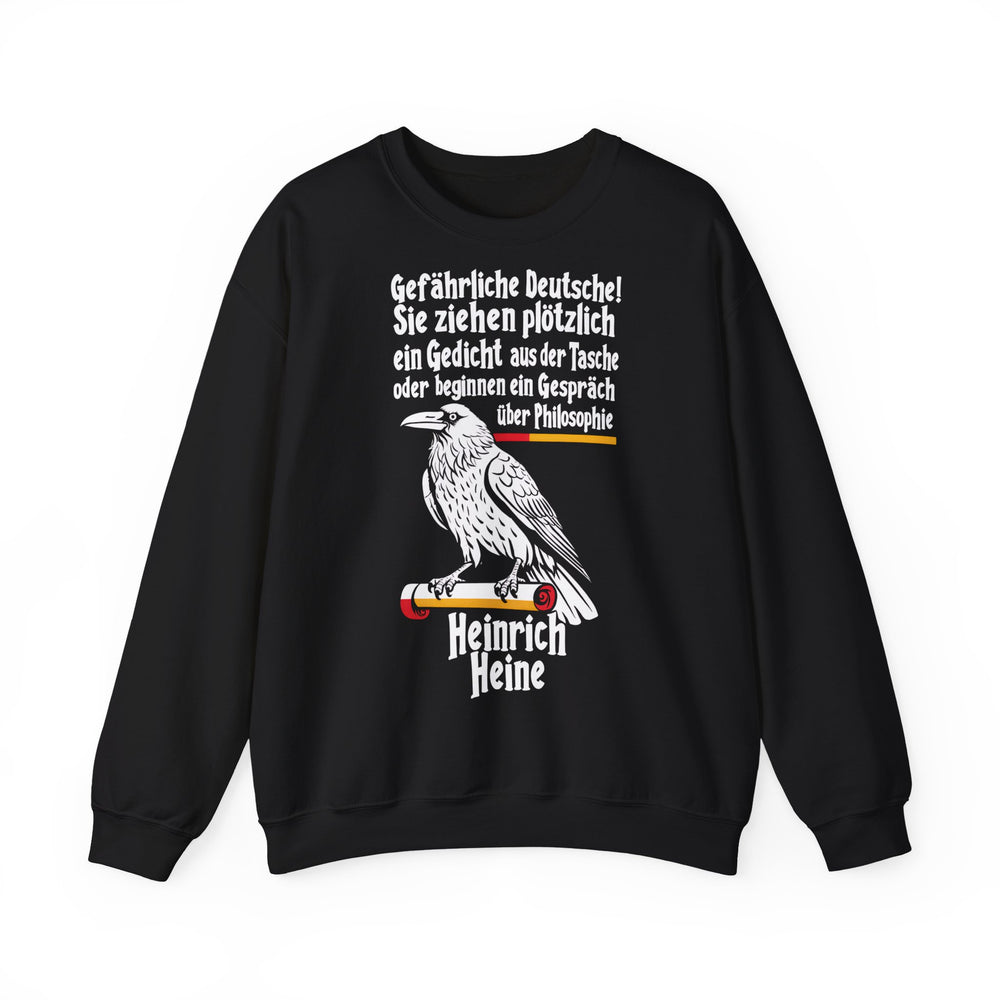 Unisex Heavy Blend™ Rundhals-Sweatshirt - Heinrich Heine | Gefährliche Deutsche
