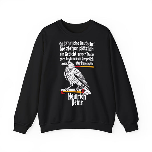 Unisex Heavy Blend™ Rundhals-Sweatshirt - Heinrich Heine | Gefährliche Deutsche