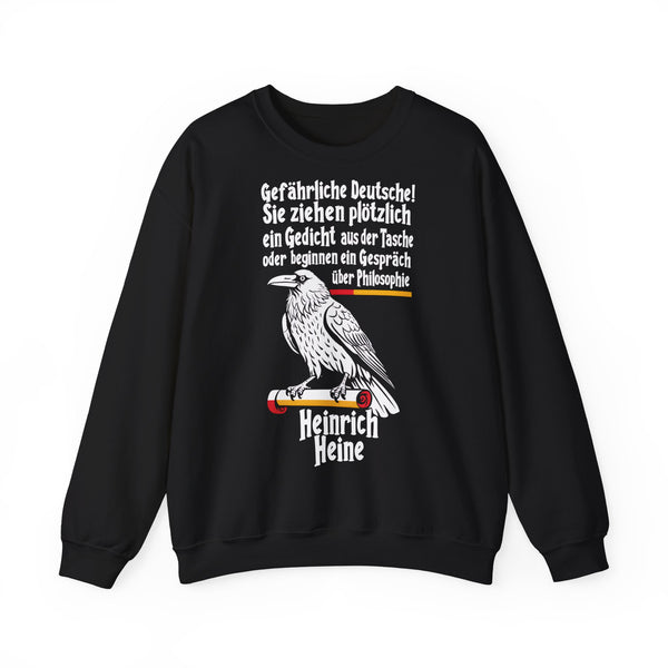 Unisex Heavy Blend™ Rundhals-Sweatshirt - Heinrich Heine | Gefährliche Deutsche