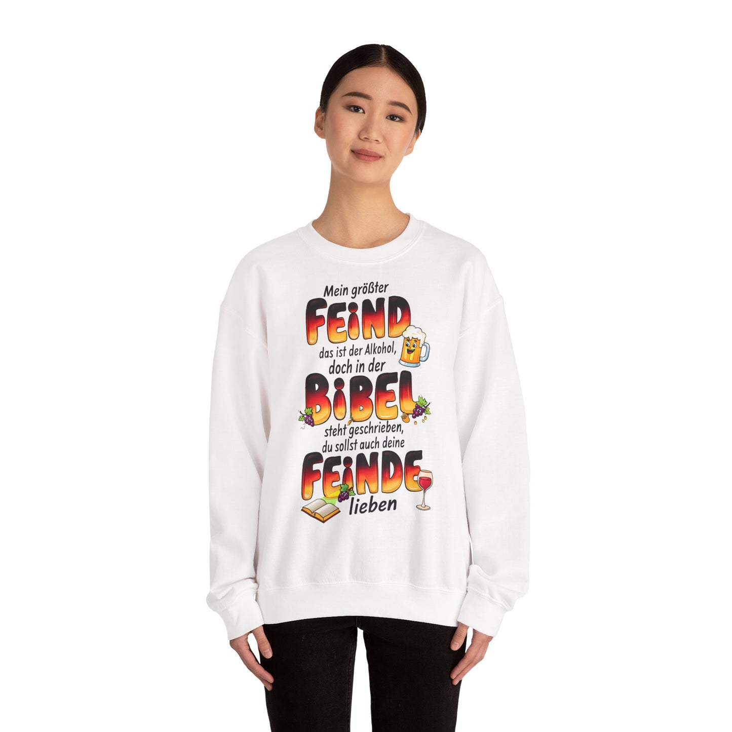 Unisex Heavy Blend™ Rundhals-Sweatshirt - Deutscher Trinkspruch | Bibel
