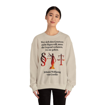 Unisex Heavy Blend™ Rundhals-Sweatshirt - Johann Wolfgang von Goethe | Gesetze