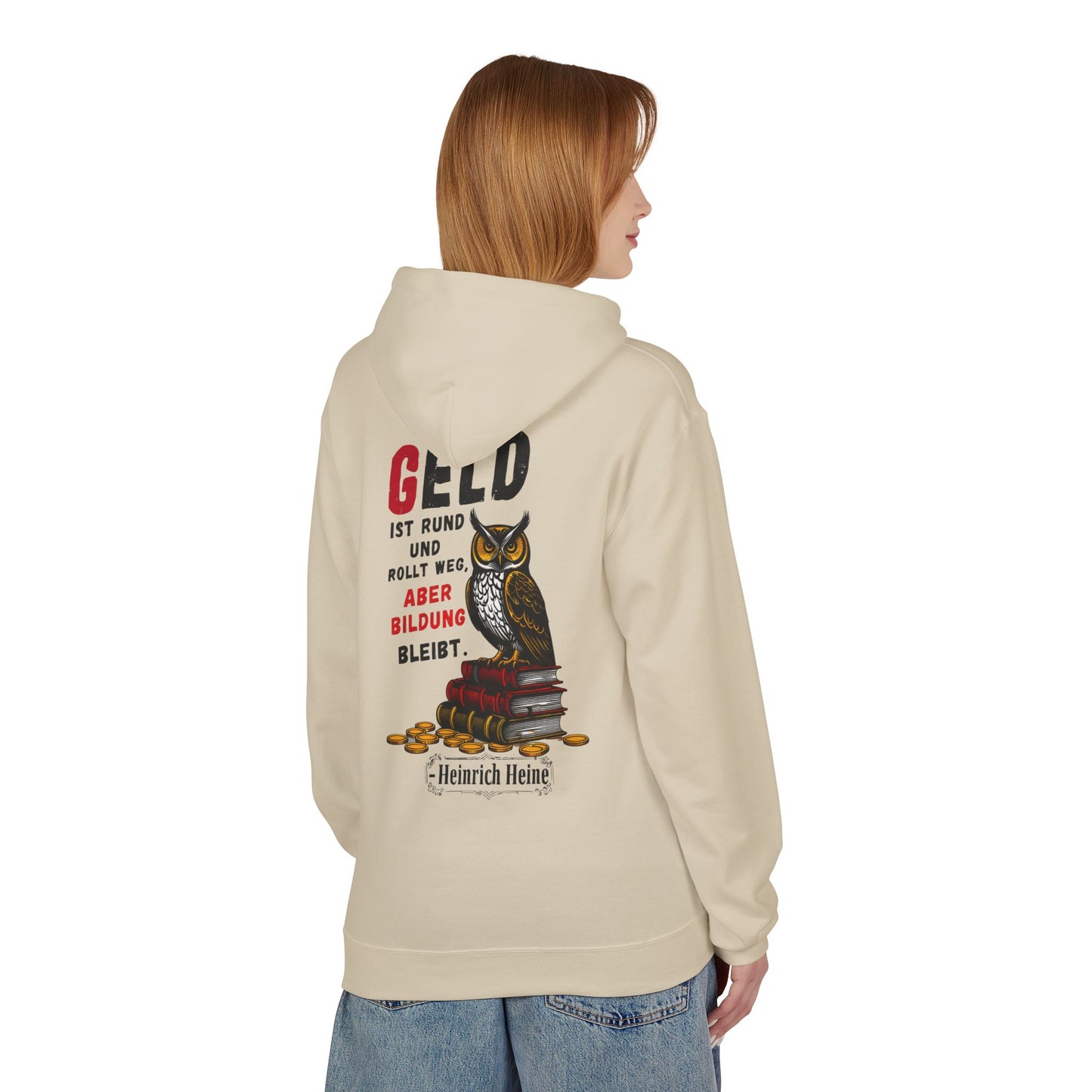 Hoodie Sweatshirt | Heinrich Heine - Geld rollt weg