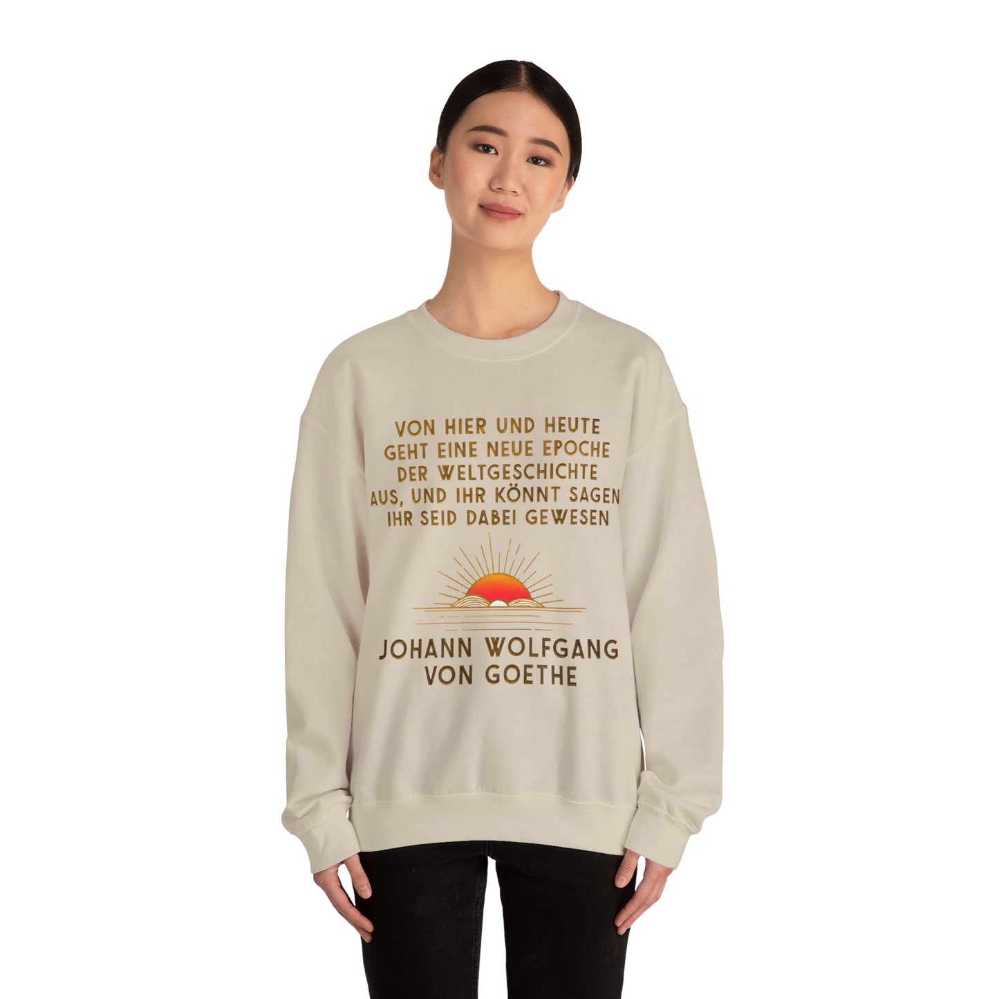 Unisex Heavy Blend™ Rundhals-Sweatshirt - Johann Wolfgang von Goethe | Weltgeschichte