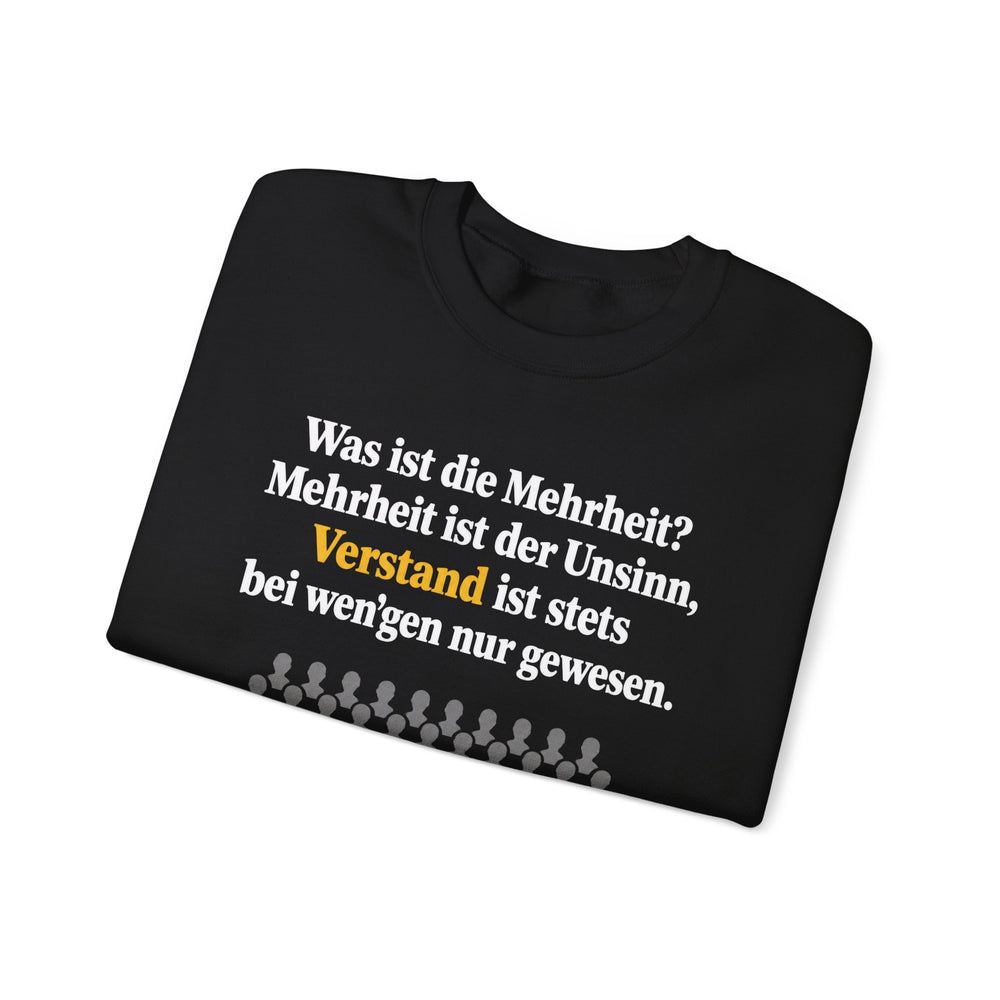 Unisex Heavy Blend™ Rundhals-Sweatshirt - Friedrich Schiller | Was ist die Mehrheit? Mehrheit ist der Unsinn