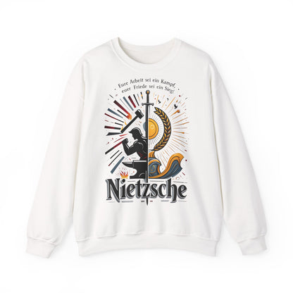 Unisex Heavy Blend™ Rundhals-Sweatshirt - Friedrich Nietzsche | Eure Arbeit sei ein Kampf!