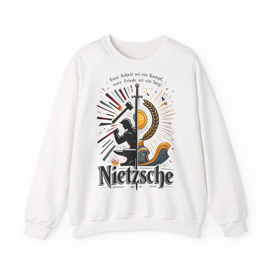 Unisex Heavy Blend™ Rundhals-Sweatshirt - Friedrich Nietzsche | Eure Arbeit sei ein Kampf!
