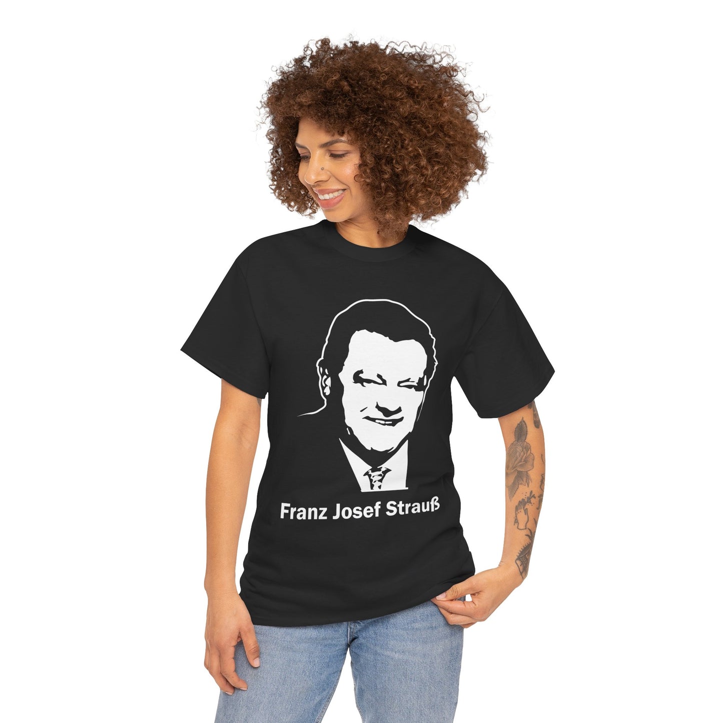 Unisex-T-Shirt aus Baumwolle - Franz Josef Strauß | Silhouette