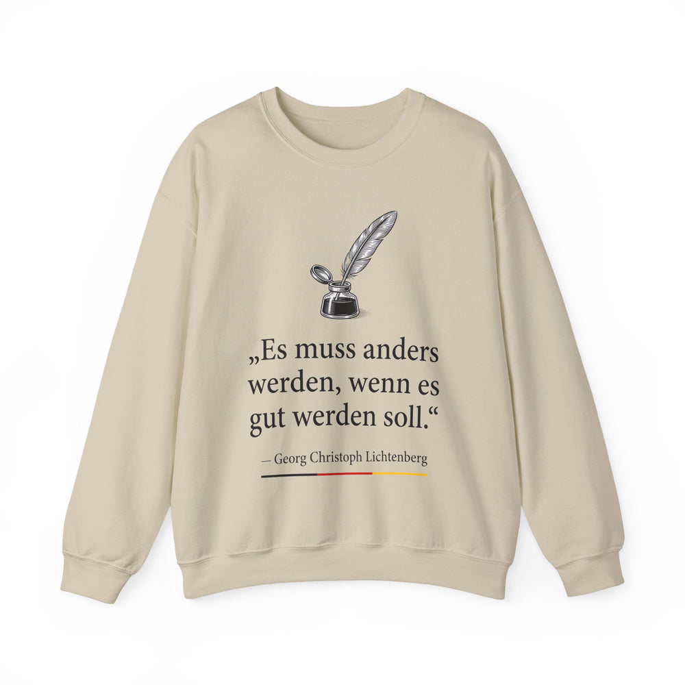 Unisex Heavy Blend™ Rundhals-Sweatshirt - Georg Lichtenberg | Es muss anders werden, wenn es gut werden soll