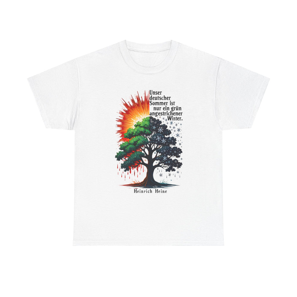 Unisex-T-Shirt aus Baumwolle - Heinrich Heine | Deutscher Sommer
