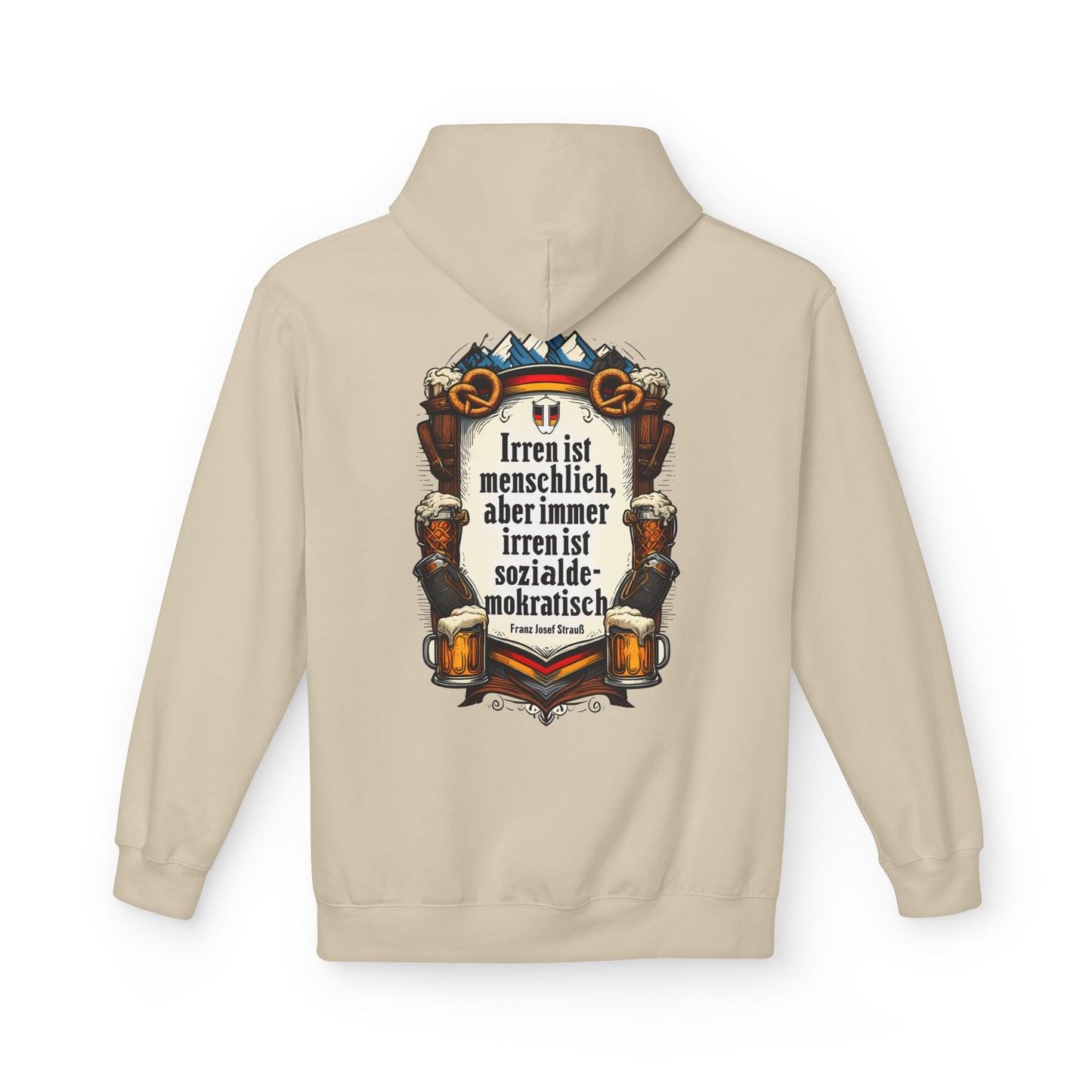 Hoodie Sweatshirt | Franz Josef Strauß - Irren ist menschlich