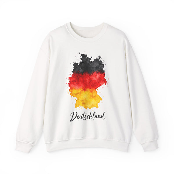 Unisex Heavy Blend™ Rundhals-Sweatshirt - Deutschlandflagge | Aquarell-Karte