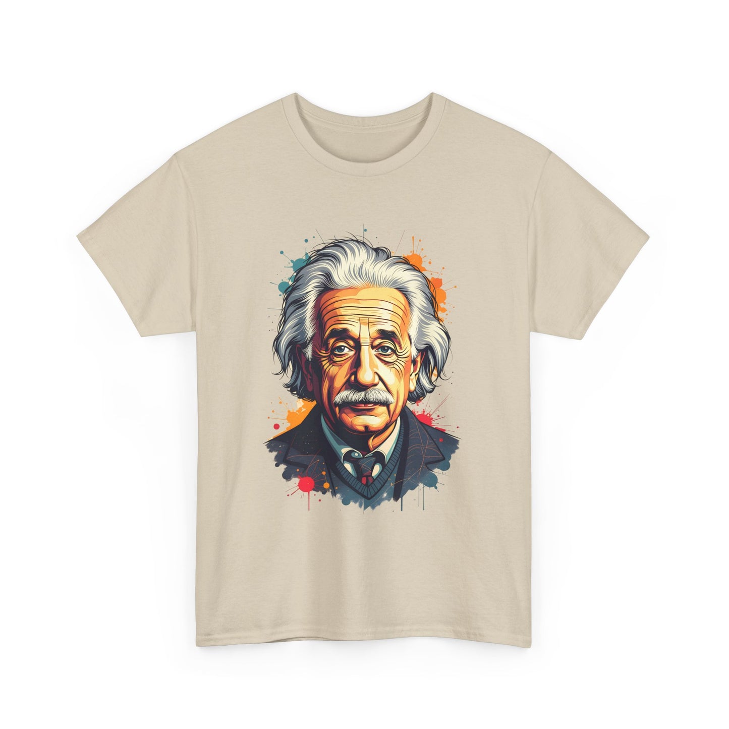 Unisex-T-Shirt aus Baumwolle - Albert Einstein