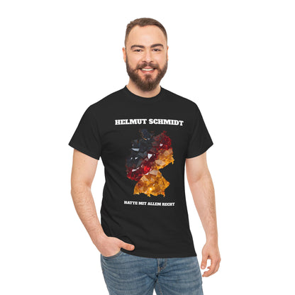 Unisex-T-Shirt aus Baumwolle - Helmut Schmidt Spruch