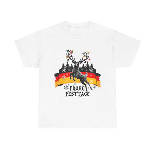 Unisex-T-Shirt aus Baumwolle - Frohe Festtage