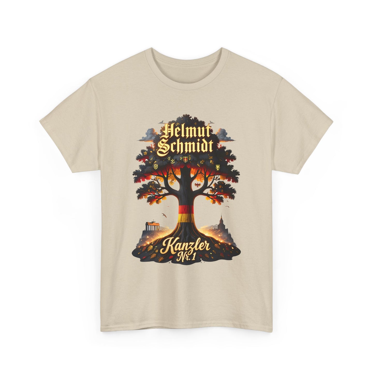 Unisex-T-Shirt aus Baumwolle - Helmut Schmidt | Kanzler Nr. 1