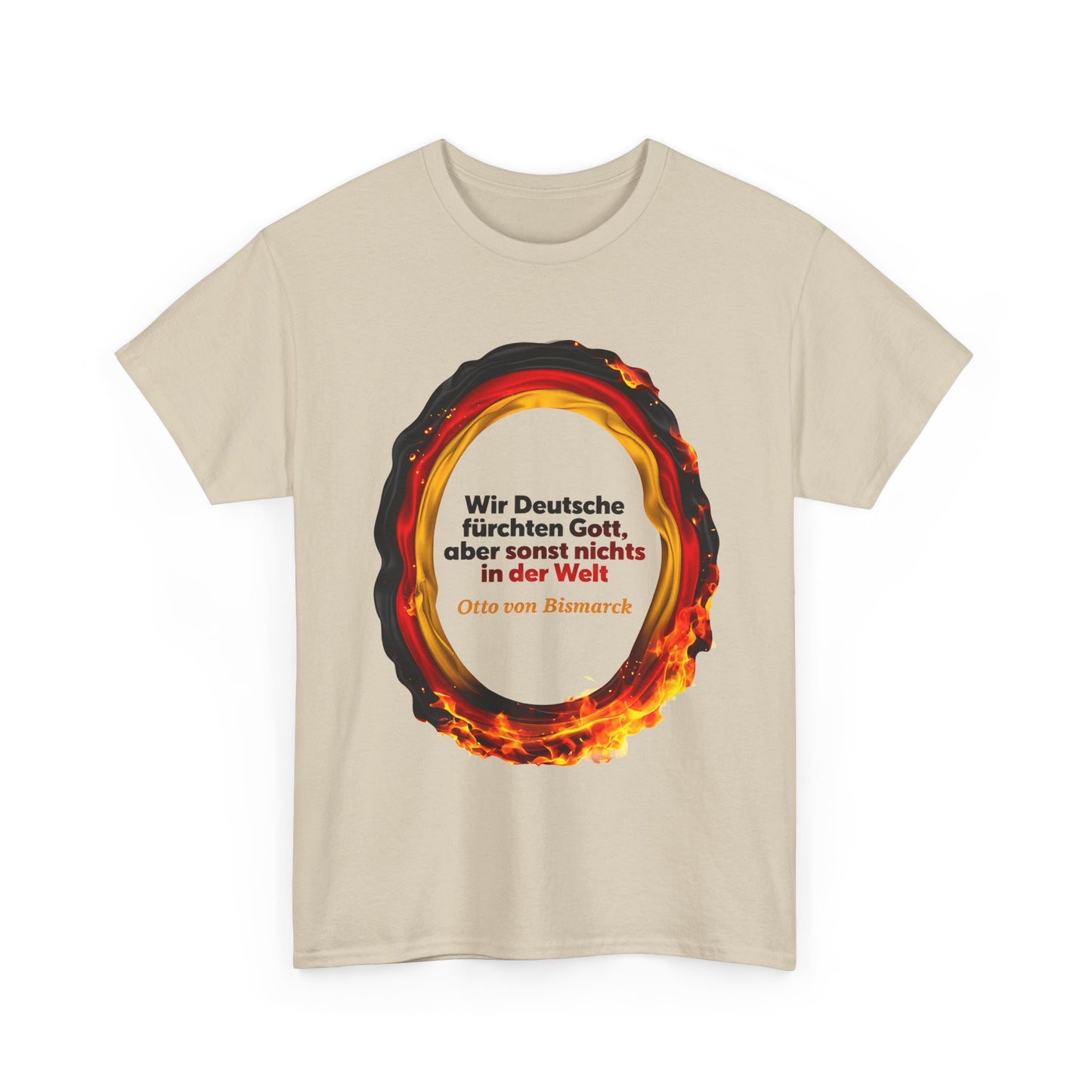 Unisex-T-Shirt aus Baumwolle - Otto von Bismarck | Zitat