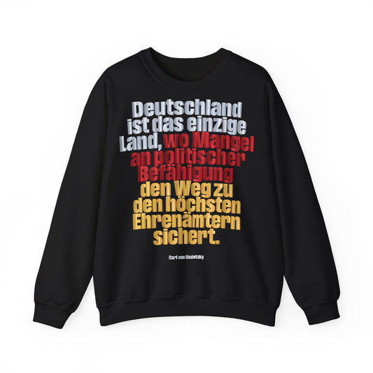 Unisex Heavy Blend™ Rundhals-Sweatshirt - Carl von Ossietzky | Mangel an Befähigung