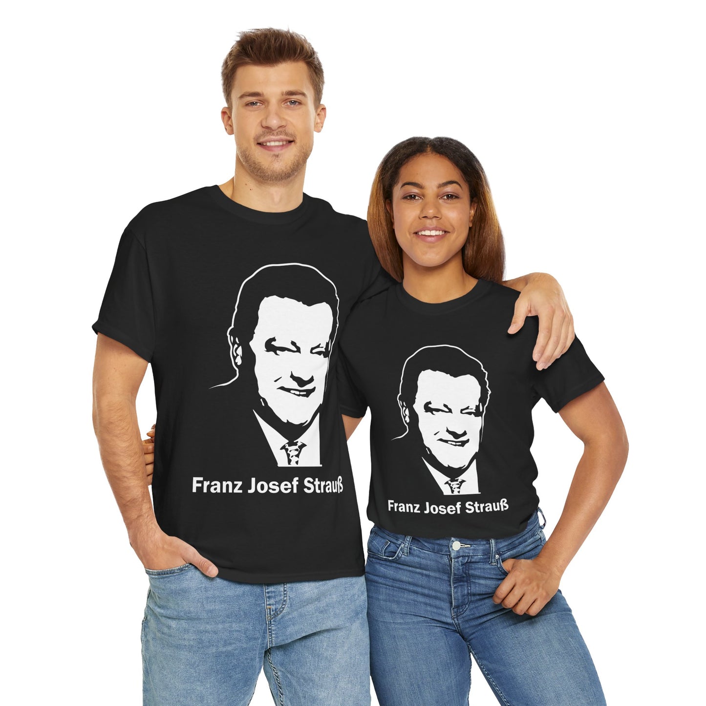 Unisex-T-Shirt aus Baumwolle - Franz Josef Strauß | Silhouette