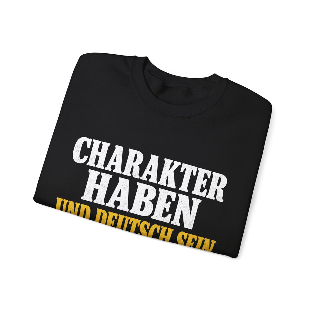 Unisex Heavy Blend™ Rundhals-Sweatshirt - Johann Gottlieb Fichte | Charakter haben und deutsch sein ist ohne Zweifel gleichbedeutend