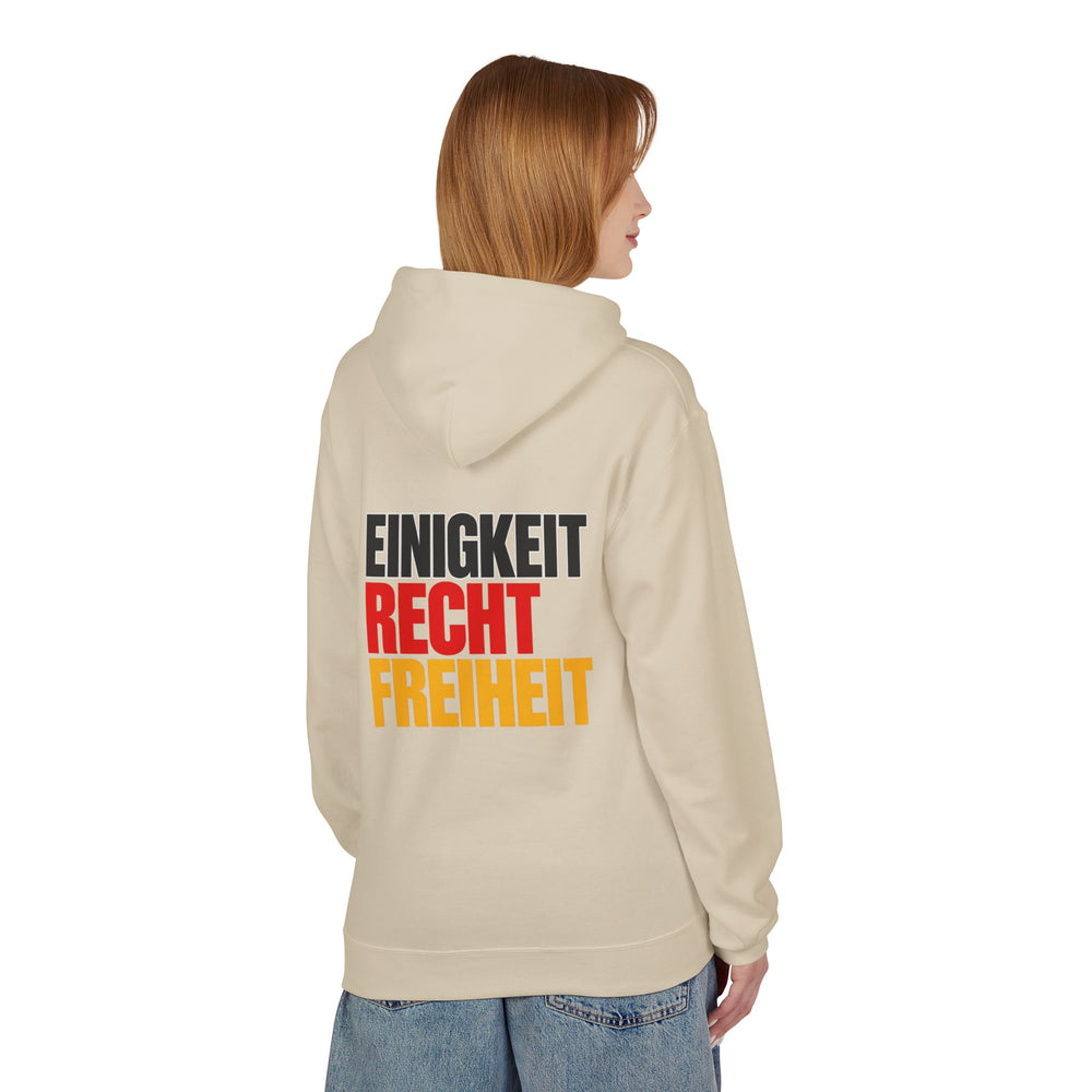 Hoodie Sweatshirt - Einigkeit, Recht, Freiheit | Schwarz-Rot-Gold