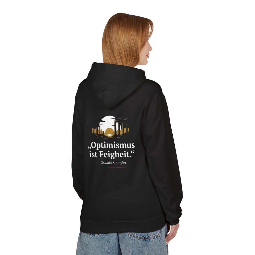 Hoodie Sweatshirt - Oswald Spengler | Optimismus ist Feigheit