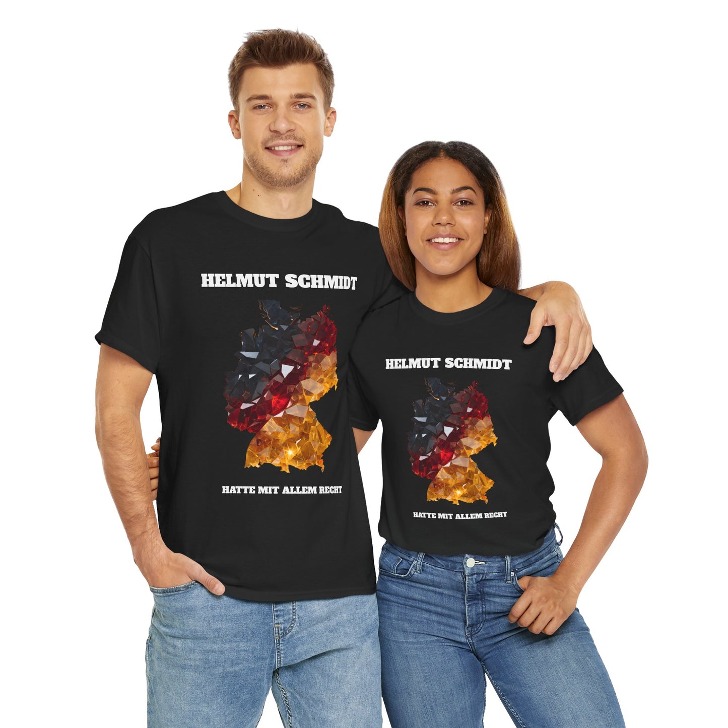 Unisex-T-Shirt aus Baumwolle - Helmut Schmidt Spruch