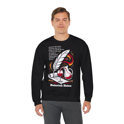 Unisex Heavy Blend™ Rundhals-Sweatshirt - Heinrich Heine | Öffentlich Wasser predigen