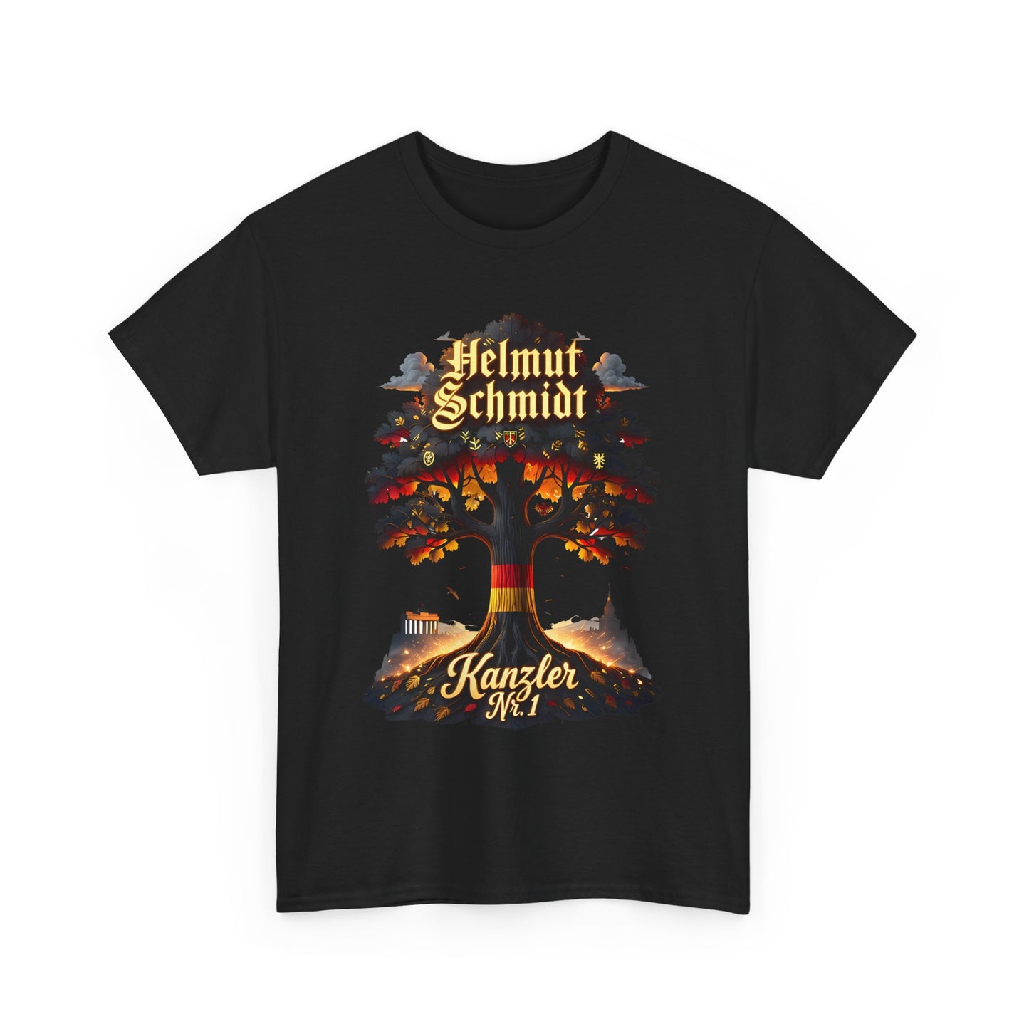 Unisex-T-Shirt aus Baumwolle - Helmut Schmidt | Kanzler Nr. 1