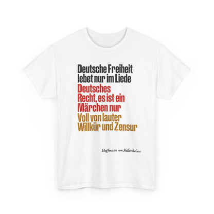 Unisex-T-Shirt aus Baumwolle - Hoffmann von Fallersleben | Gedicht