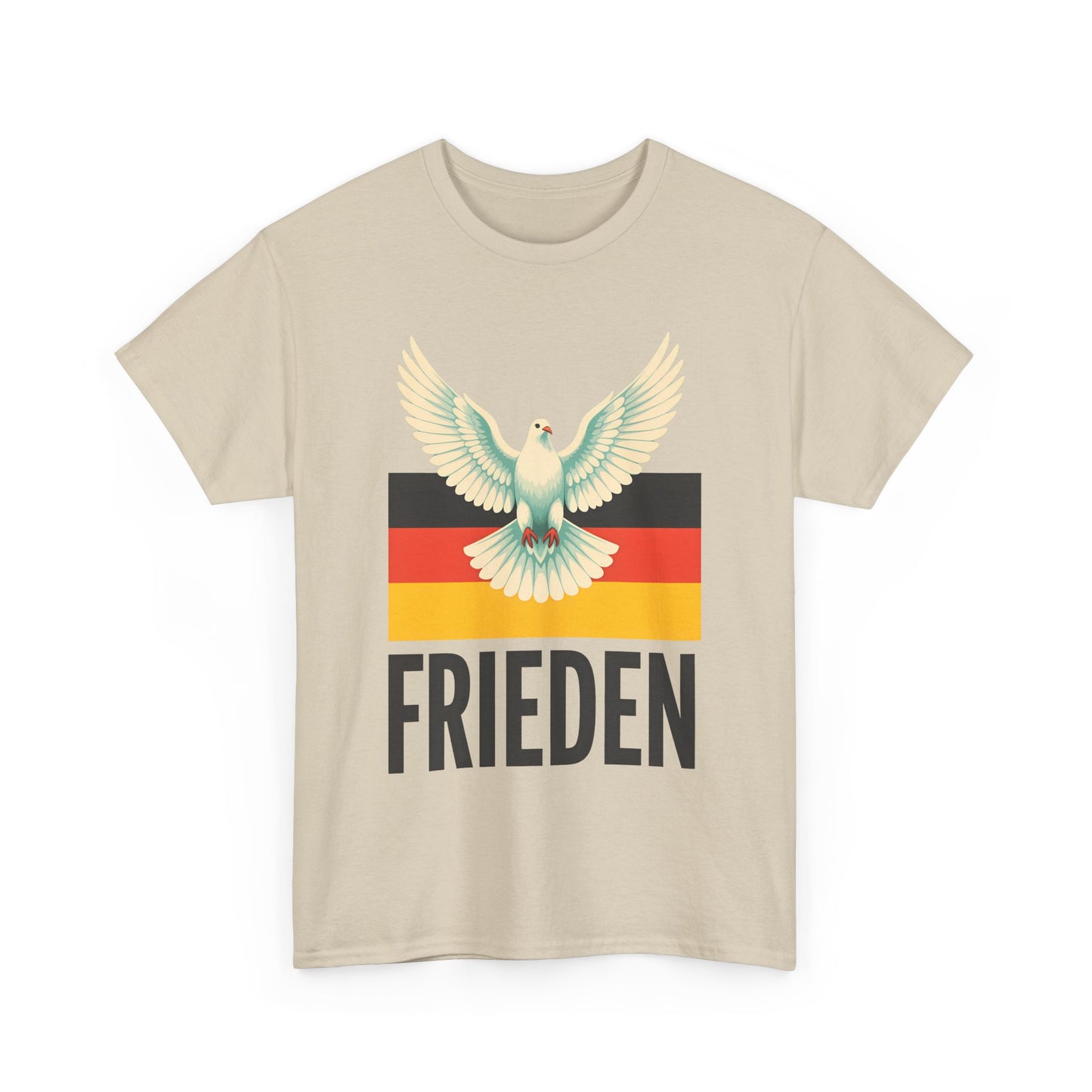 Unisex-T-Shirt aus Baumwolle - Frieden