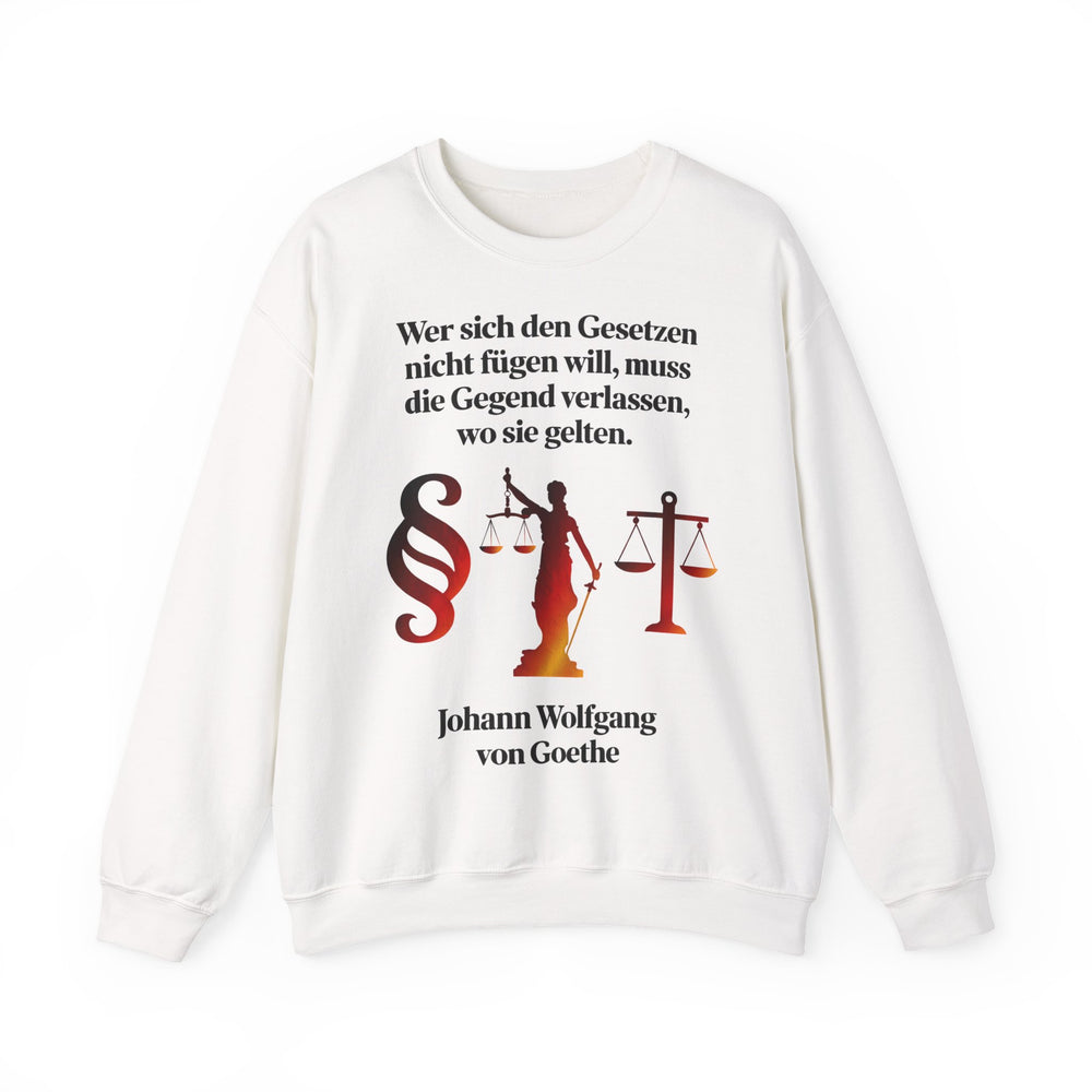 Unisex Heavy Blend™ Rundhals-Sweatshirt - Johann Wolfgang von Goethe | Gesetze