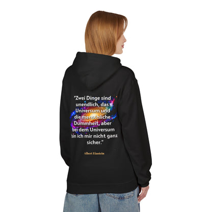 Hoodie Sweatshirt | Albert Einstein - Menschliche Dummheit