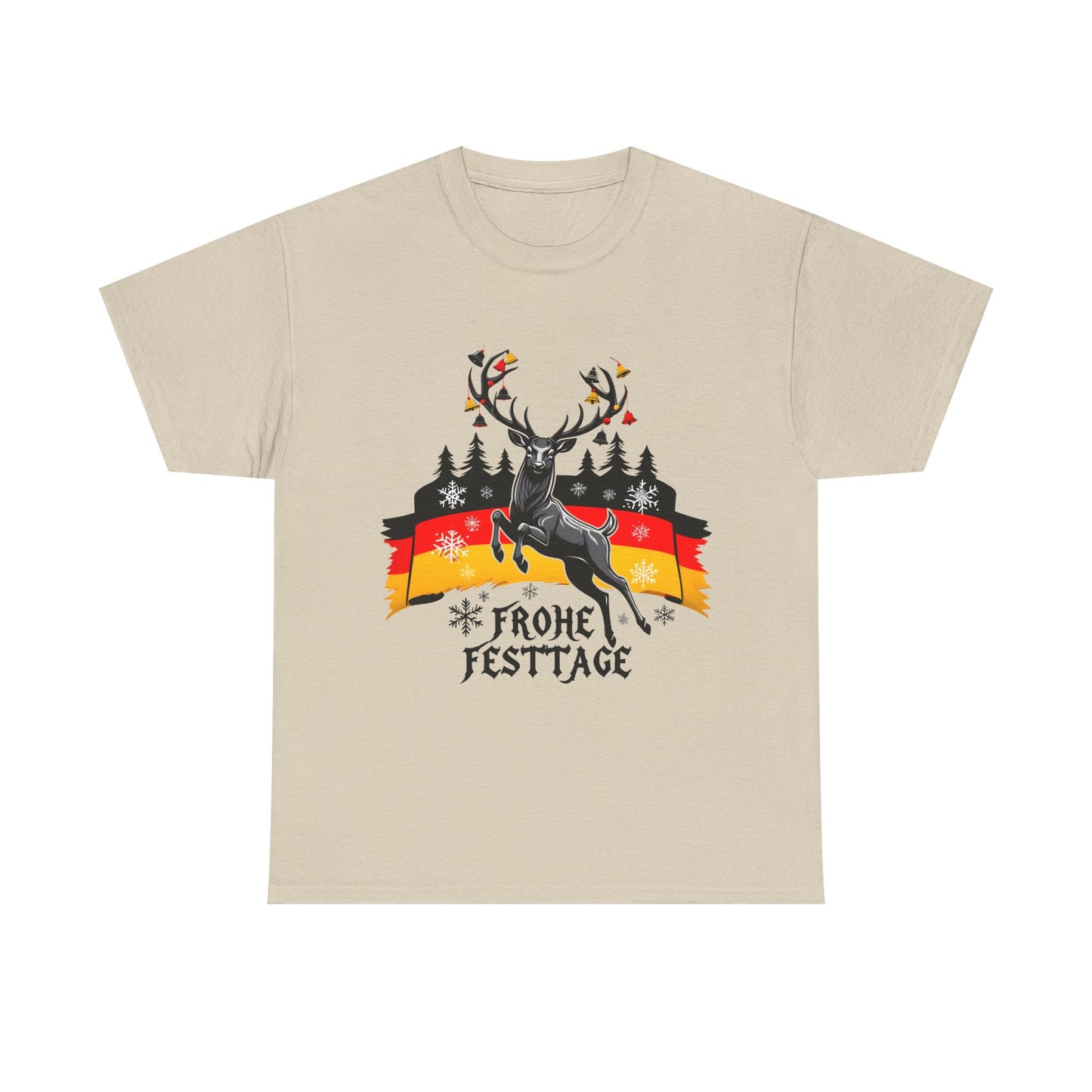 Unisex-T-Shirt aus Baumwolle - Frohe Festtage