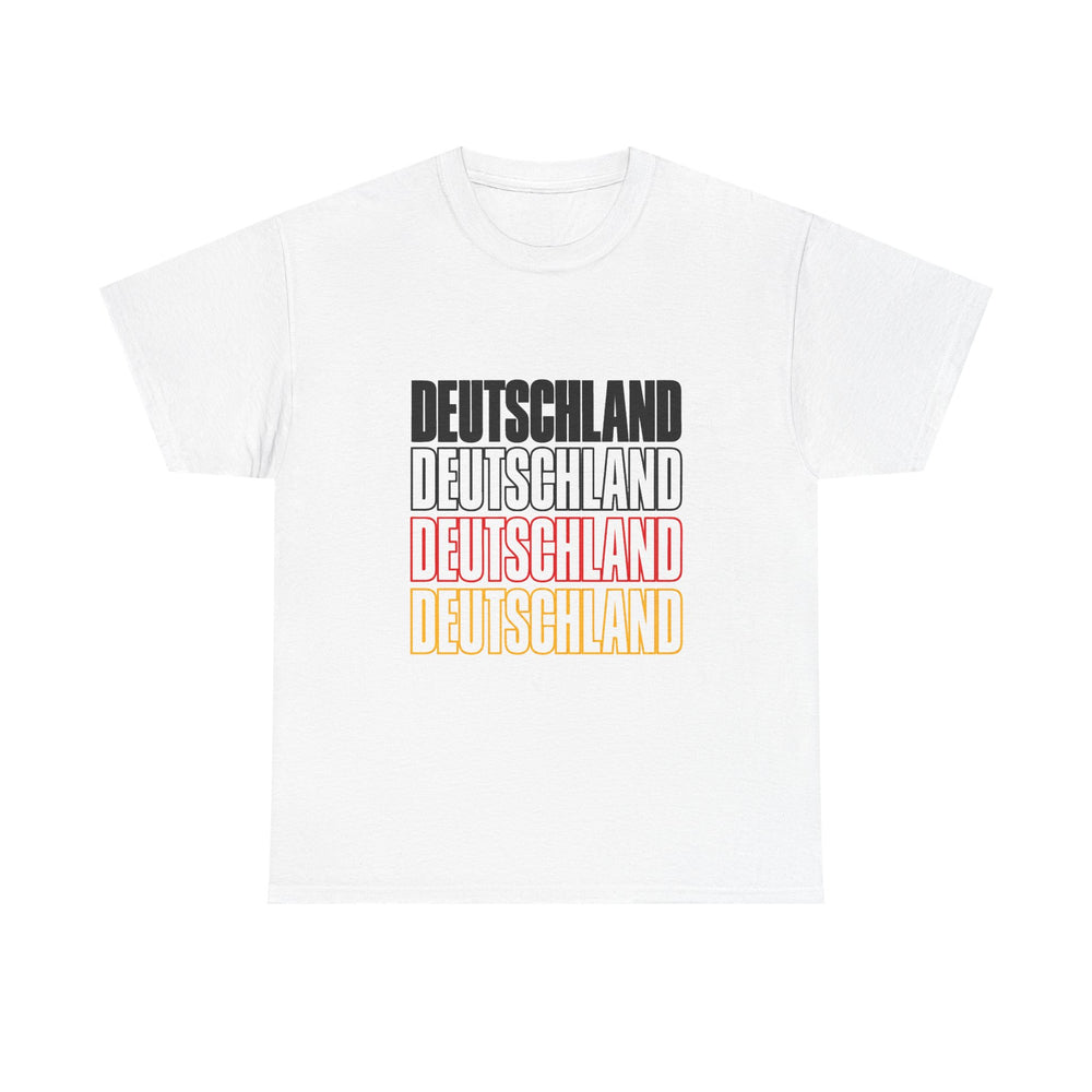 Unisex-T-Shirt aus Baumwolle - Deutschland | Schwarz-Rot-Gold